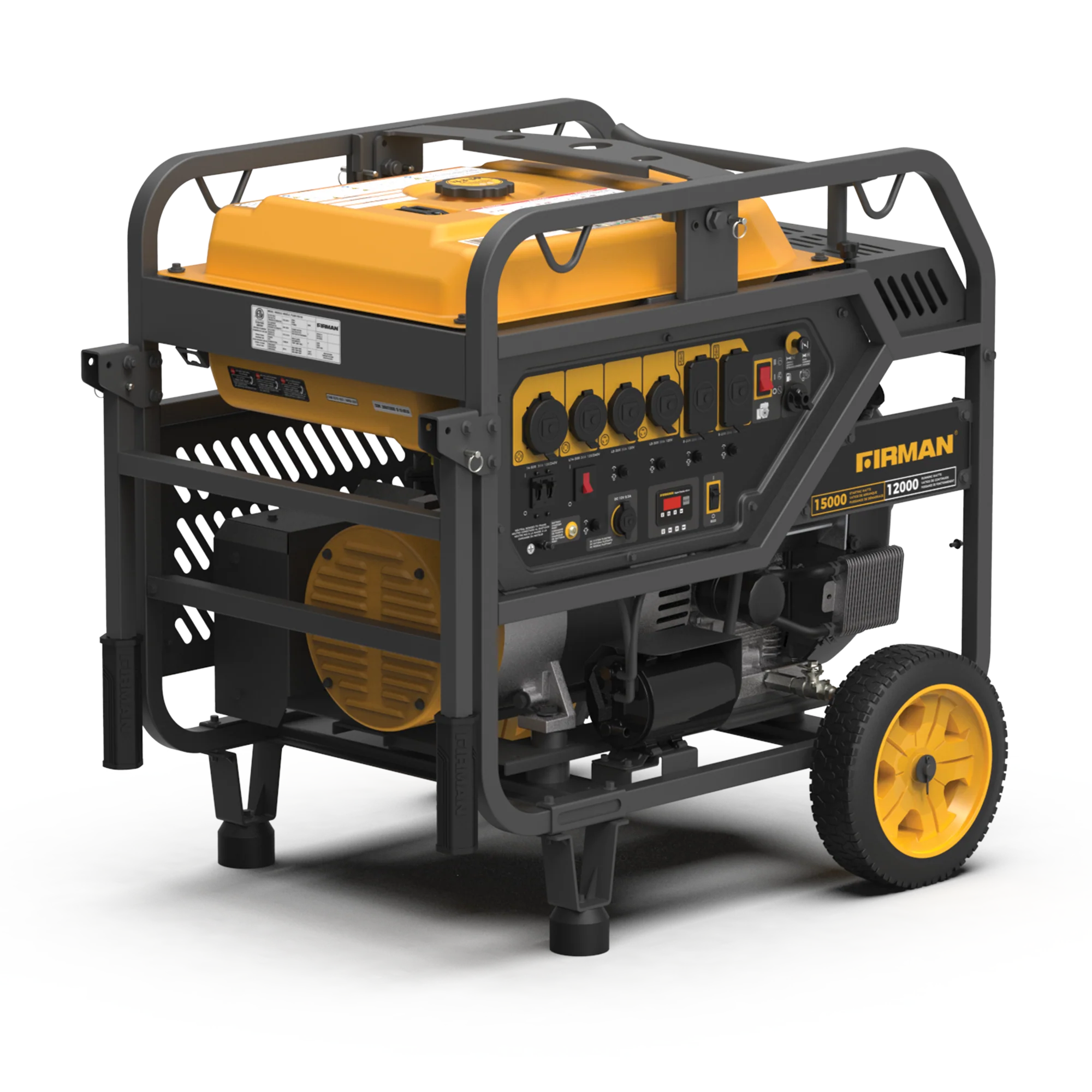 Gas Portable Generator 15000W Electric Start 120/240V