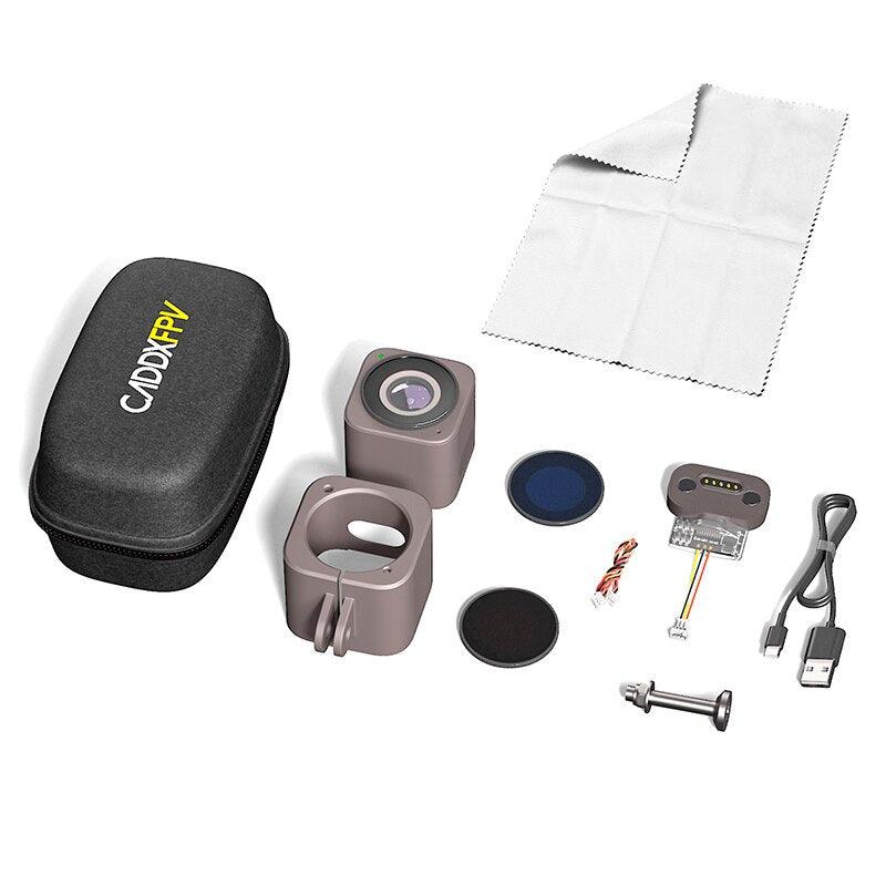 CADDX WALNUT 4K/60fps FOV150 IP64 FPV Action Caemra Built-in 600mAH Battery Gyroflow ND8 ND16 for FPV Drone