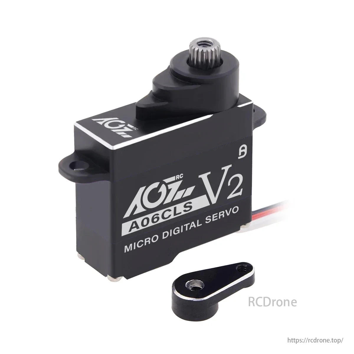 AGFRC A06CLS V2 Black Aluminum Case - 6g Titanium Gear 3KG Micro Digital Coreless Servo For Mini Z Car GLR GLA MRZ Airplane RC F3P