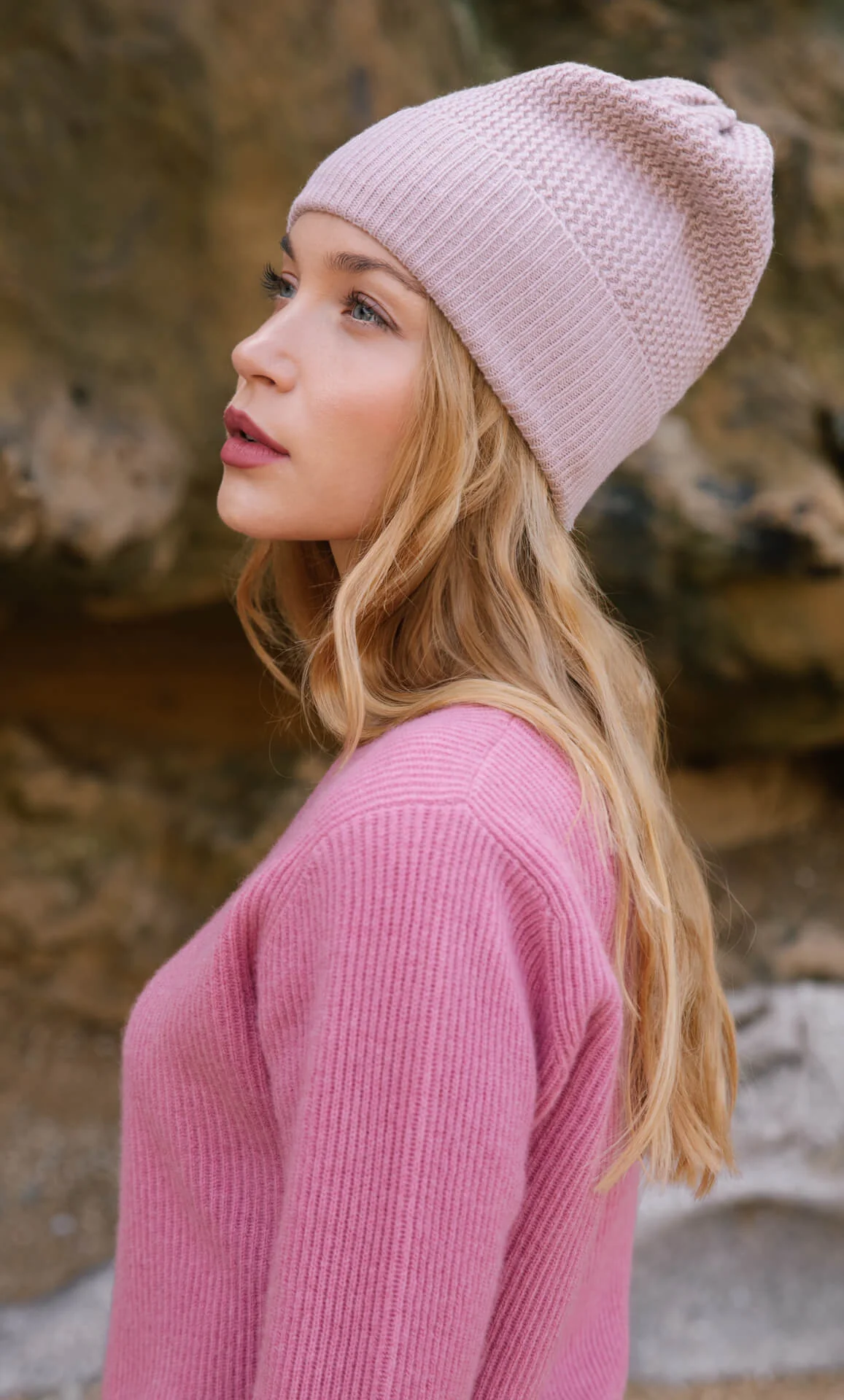 Wave Cashmere Beanie