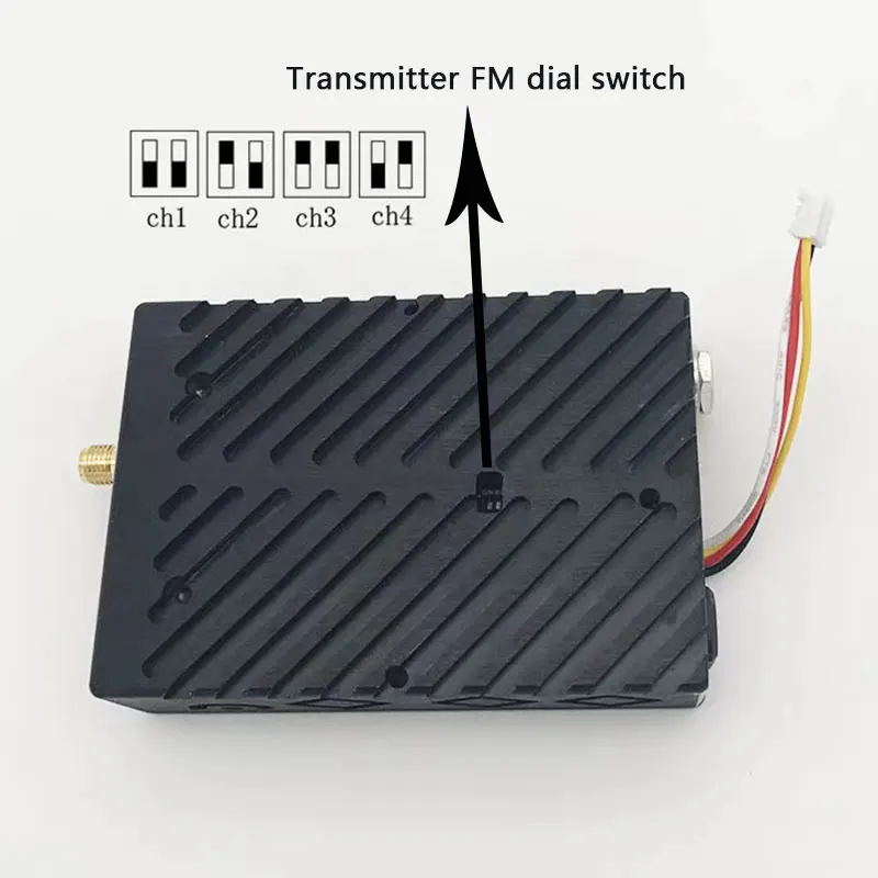 1.2Ghz 5000mW Transmittion - 1.2g 5W  Wireless AV Video Audio Transmitter With 1.2G Receiver High Gain Antenna Long Range