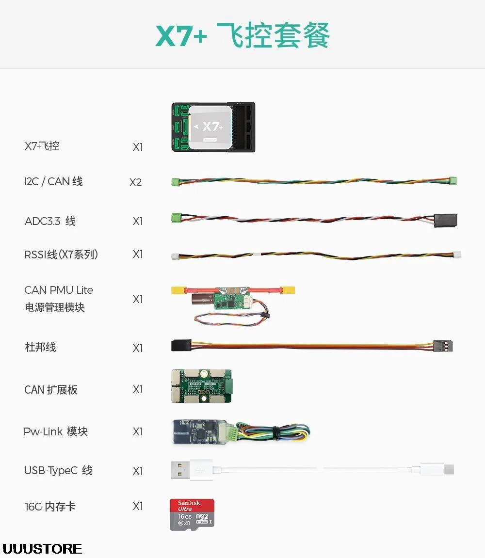 CUAV X7 Plus Flight Controller - Open Source For APM PX4 Pixhawk FPV Fixed wing RC UAV Drone Quadcopter