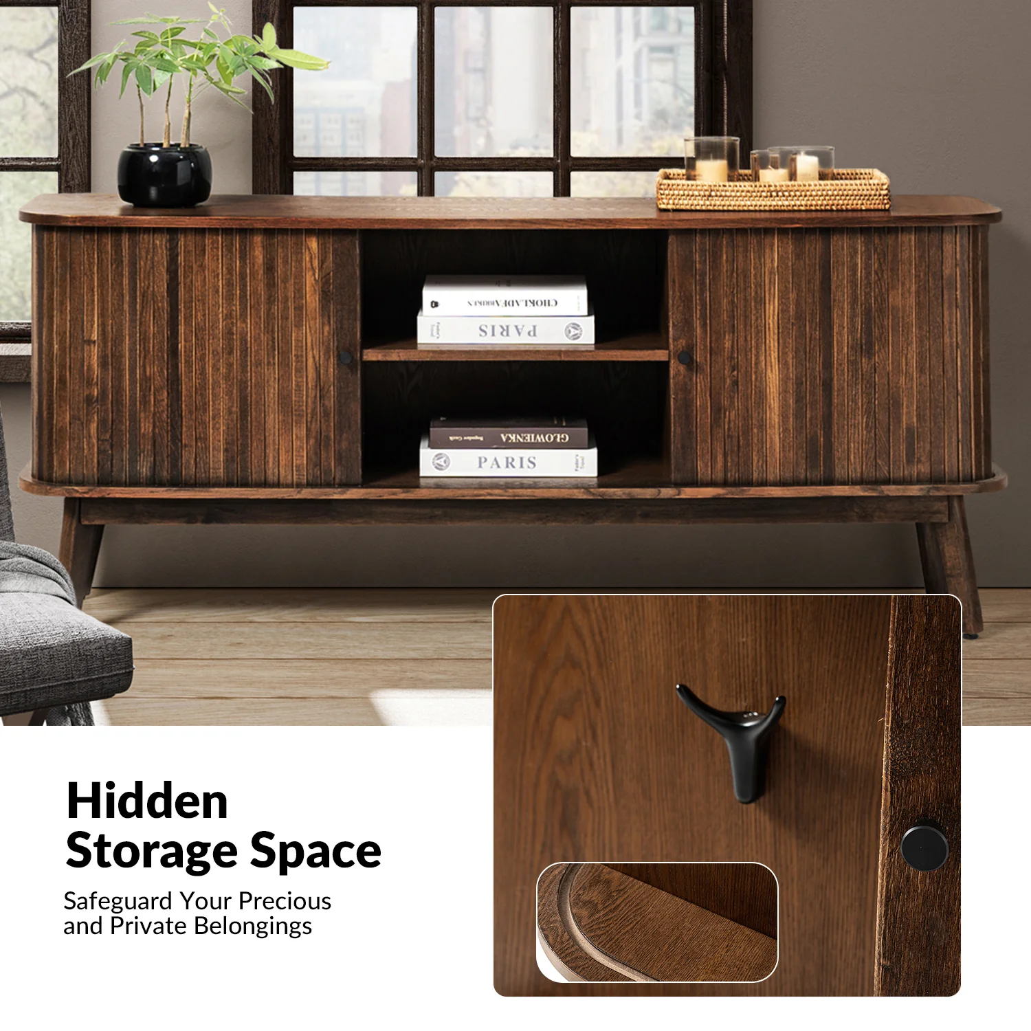 Armin TV Stand in Walnut