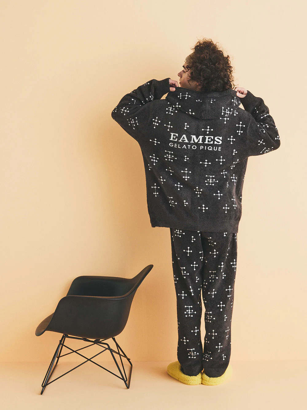 EAMES MENS Smoothie DOT PATTERN Jacquard Parka Hoodie