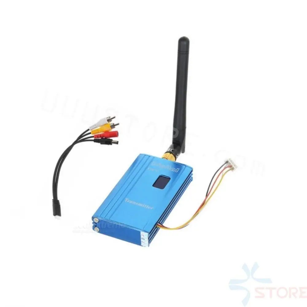 2.4G 1W 12CH VTX /VRX - Partom 2.4G 1000MW CCTV Wireless Video Transmitter and Receiver Kit UAV Drone Transceiver