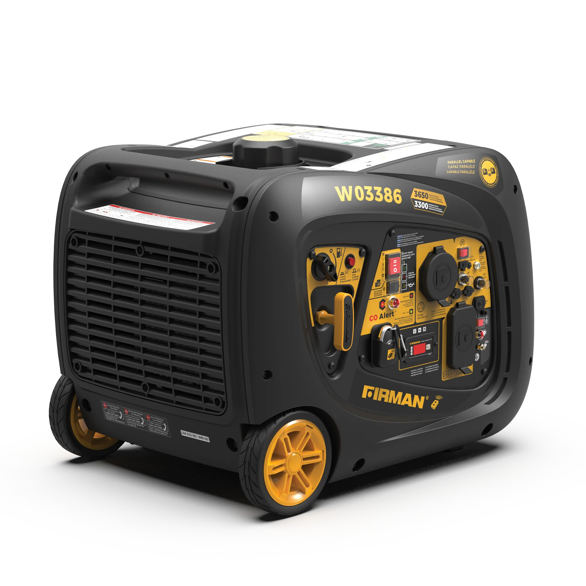 REFURBISHED Inverter Portable Generator 3650W Remote Start with CO ALERT