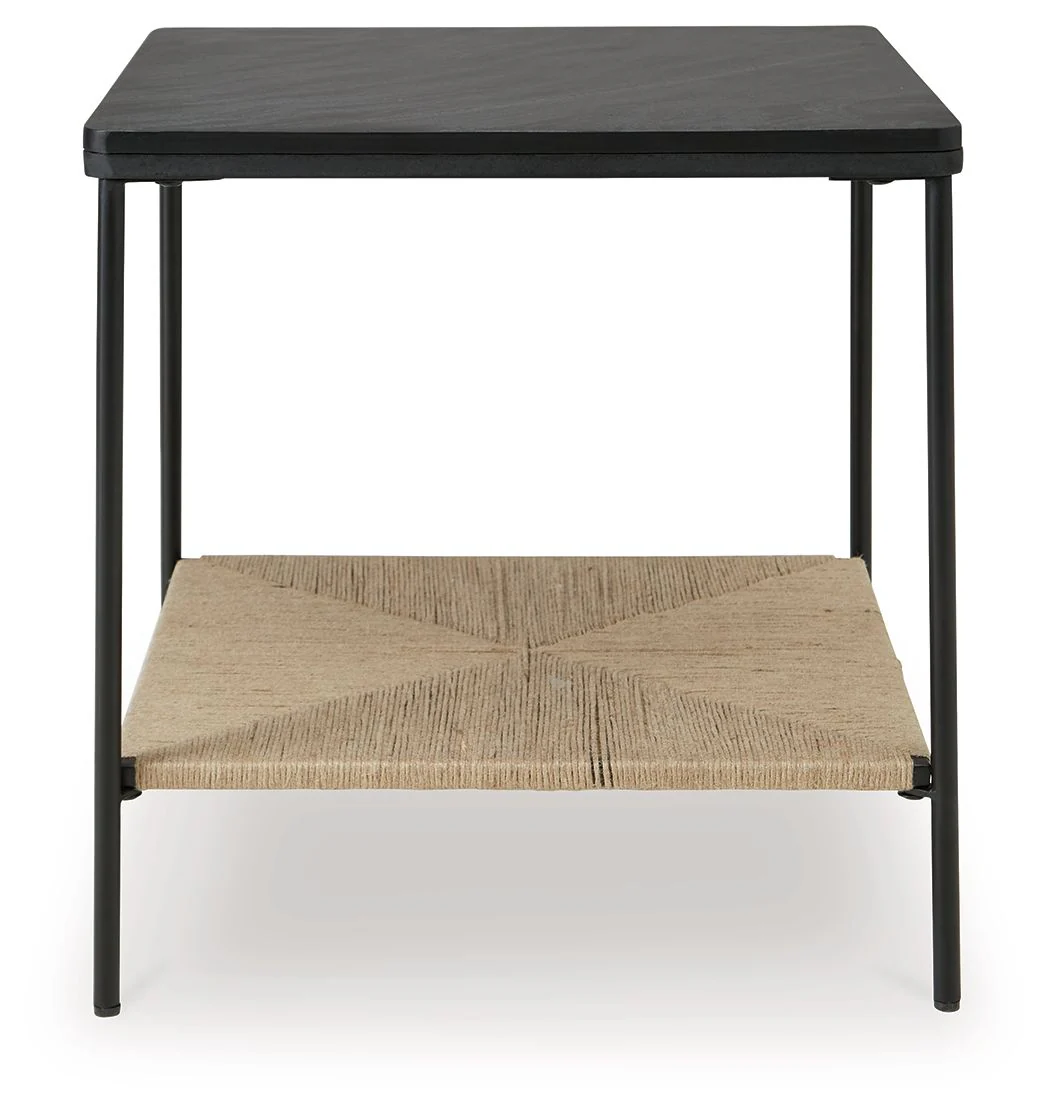 Minrich - Accent Table - Black / Natural