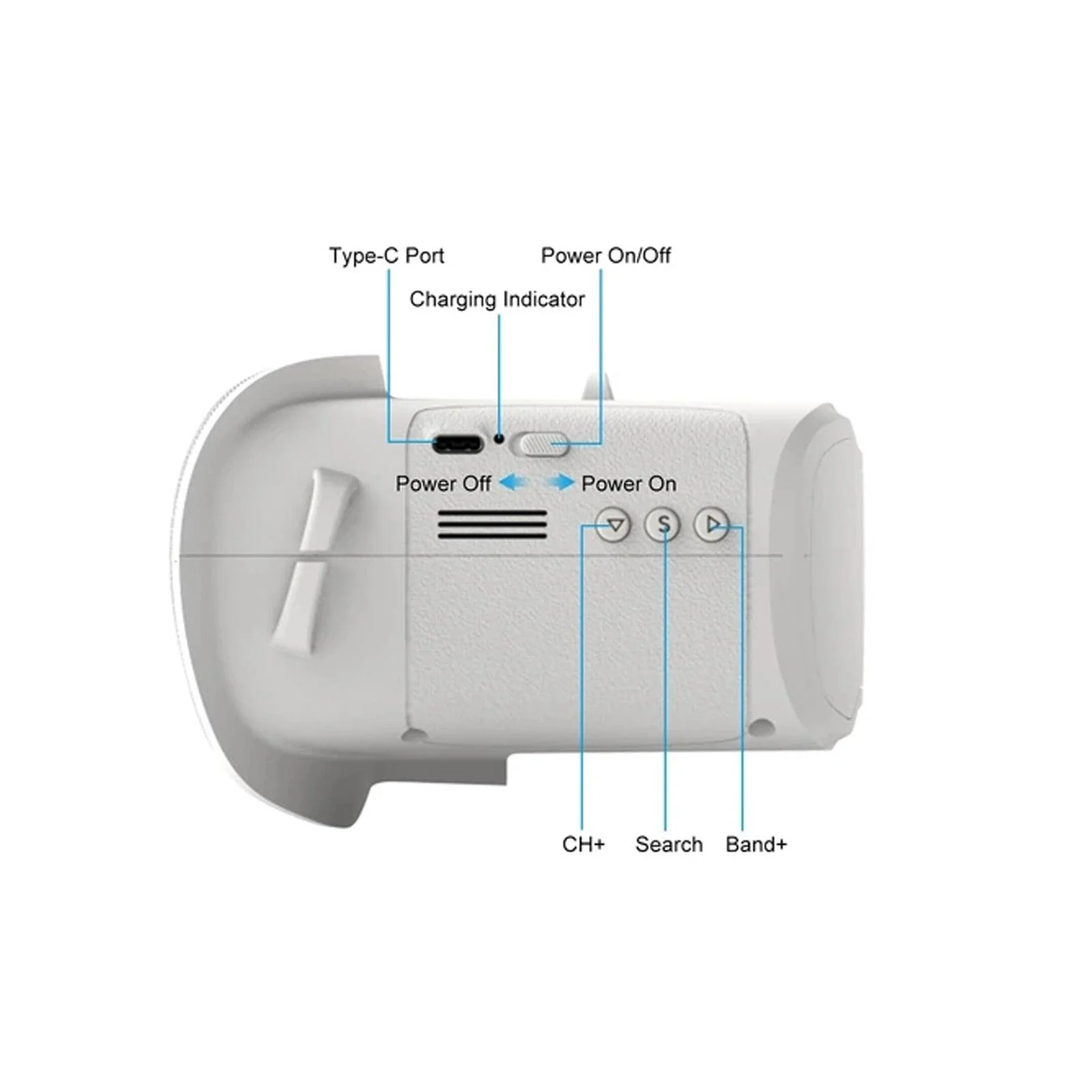 BETAFPV VR02 FPV Goggles - 4.3inch 40CH 3.7V Beginner Bulit-in Antenna w/HD LCD Screen Original FPV Goggles For Racing Drone Parts