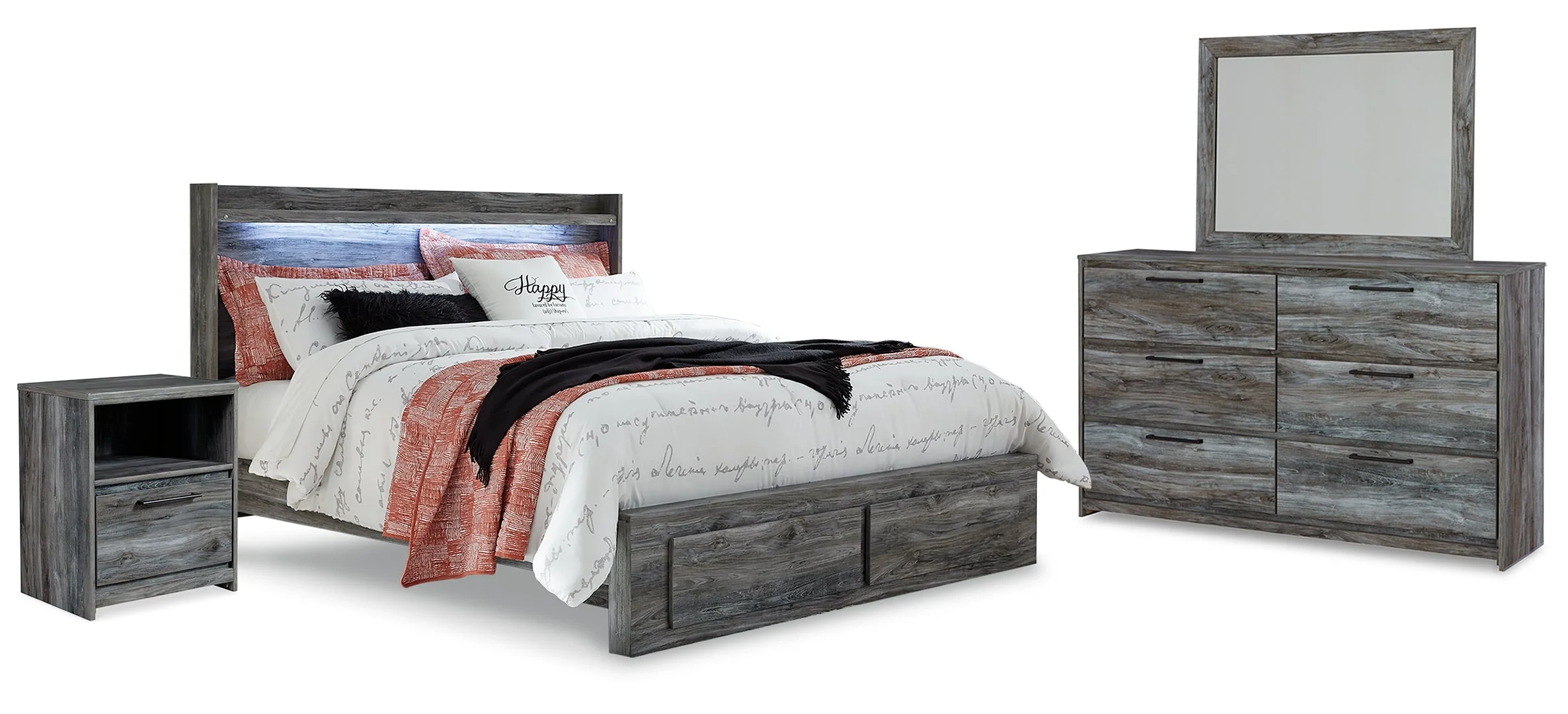 Baystorm Grey Bedroom Set