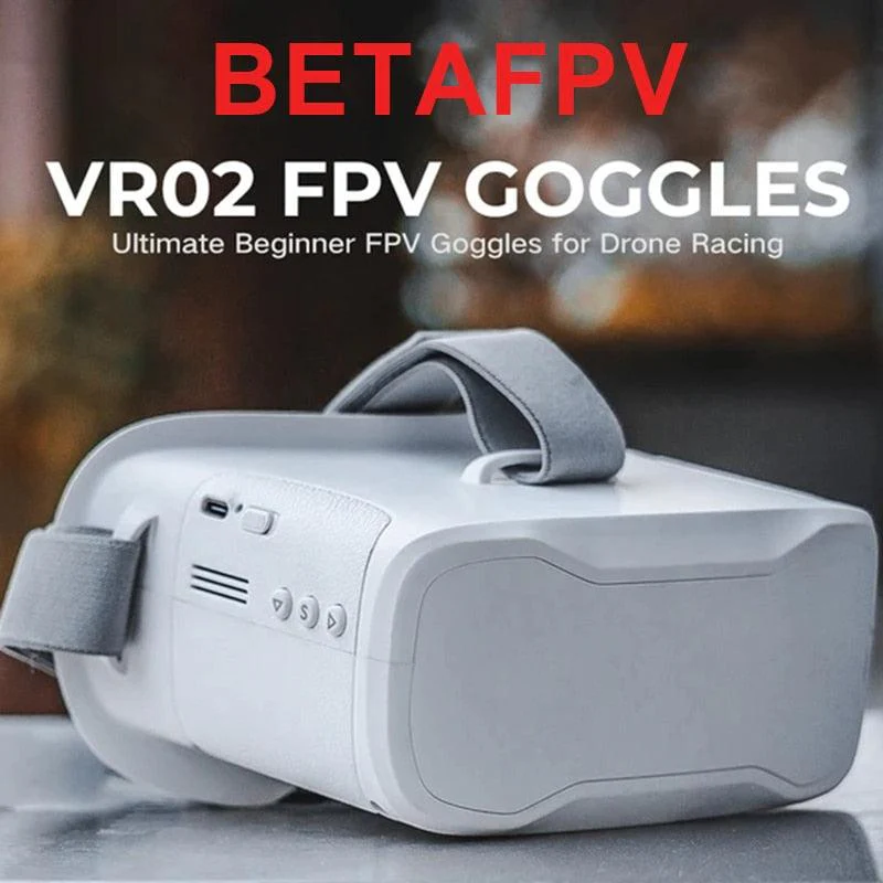 BETAFPV VR02 FPV Goggles - 4.3inch 40CH 3.7V Beginner Bulit-in Antenna w/HD LCD Screen Original FPV Goggles For Racing Drone Parts