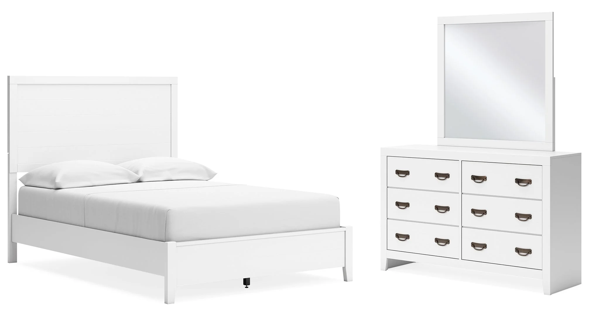 Binterglen White Panel Bedroom Set