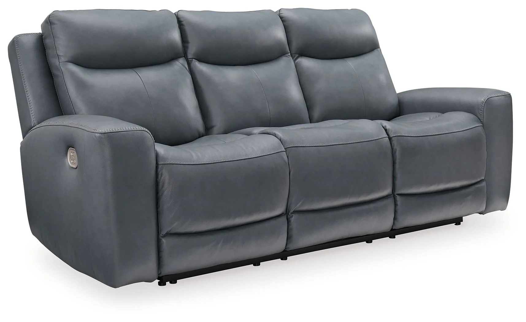 Mindanao - 2 Pc. - Power Reclining Sofa, Power Reclining Loveseat with Console - Steel