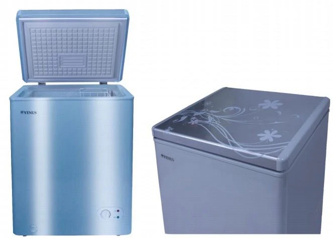 Dynastar 220 volts freezer 150 Liter Heavy 5.5 Cu Ft Titanium Silver Finish 220 v 240 volts 50 hz VCF150VENUS