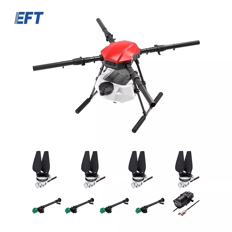 EFT E416P 16L Agriculture Drone - 4 Axis Drone Frame 16L Water Tank 16kg Agriculture Sprayer Spreader Drone With Hobbywing X9 Motor, JIYI K3A PRO