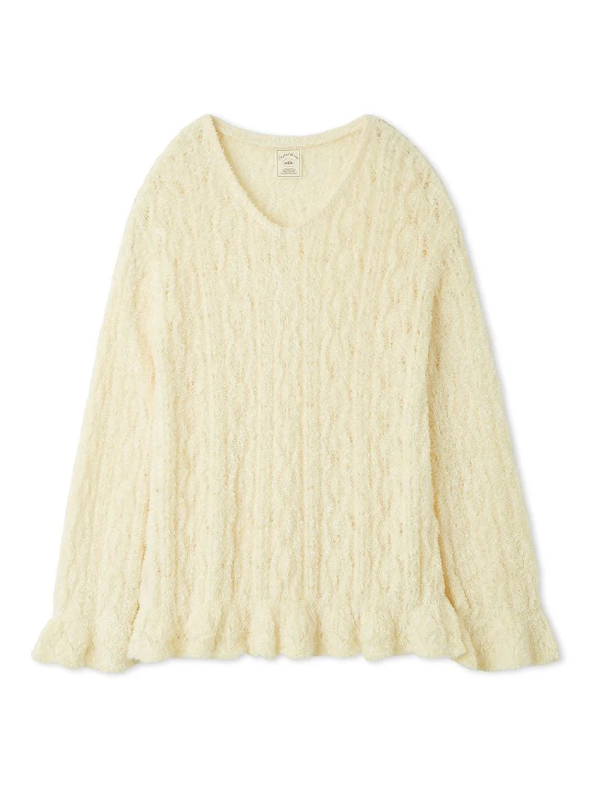 Feather Patterned Pullover
