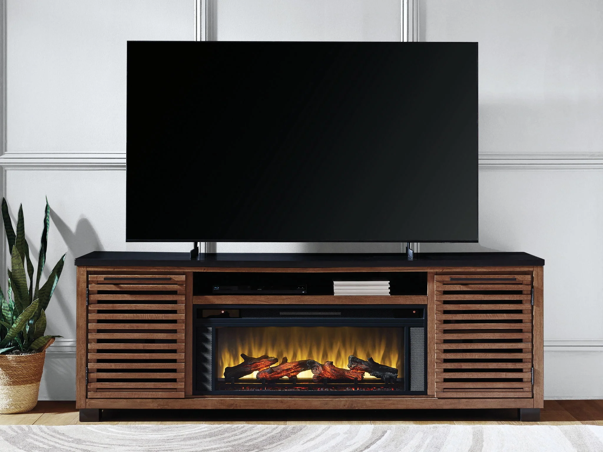 Kallari - TV Stand With Fireplace Option