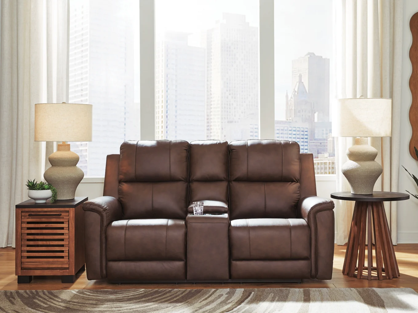 Beryton PWR REC Sofa with ADJ Headrest