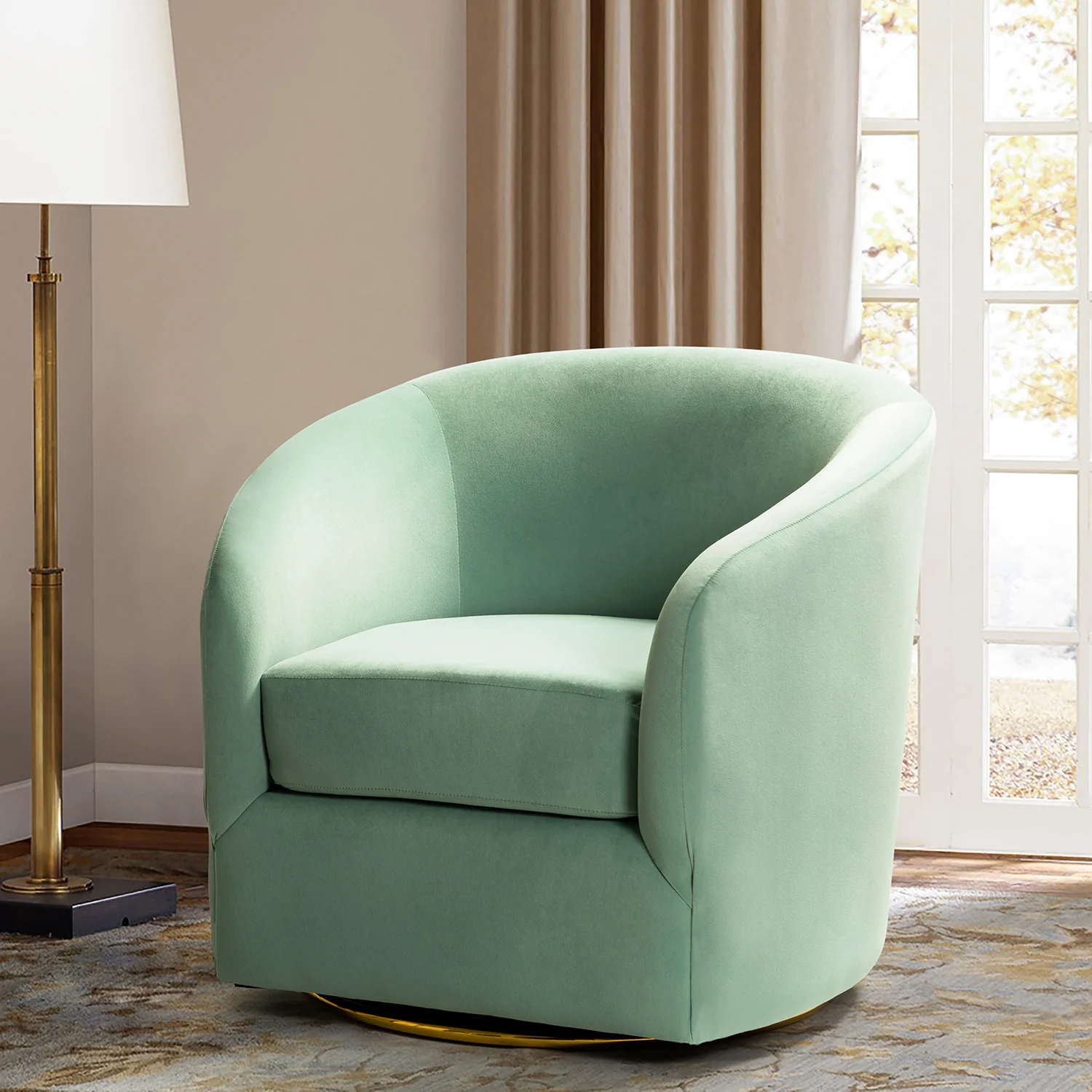 Amarante Swivel Chair in Sage