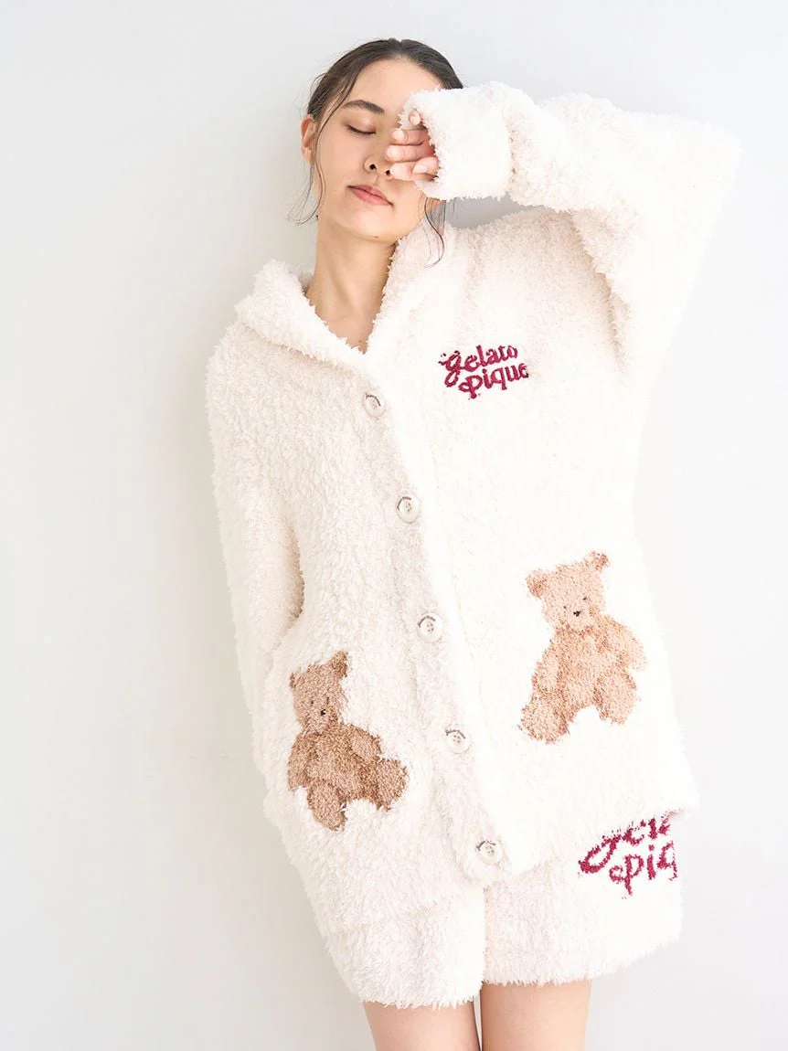 [HOLIDAY] Gelato Snow Bear Jacquard Shawl Cardigan