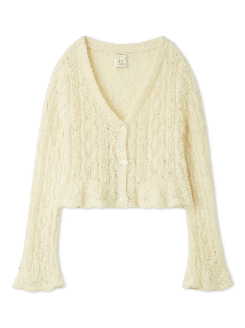 Feather Patterned Cardigan