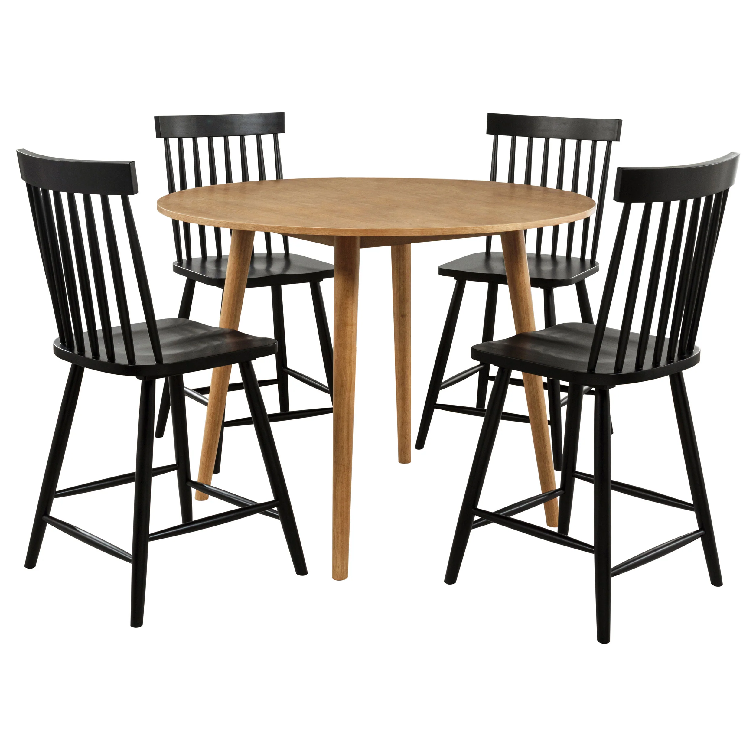 Andrews 5-piece Round Counter Height Dining Set