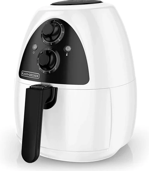 Black and Decker 220 volt air fryer HF100WDCL 2 liter Air Fryer White color  220v 240 volt 50 hz
