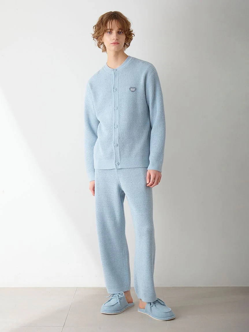 Men's Waffle Heart Sagara Knit Cardigan