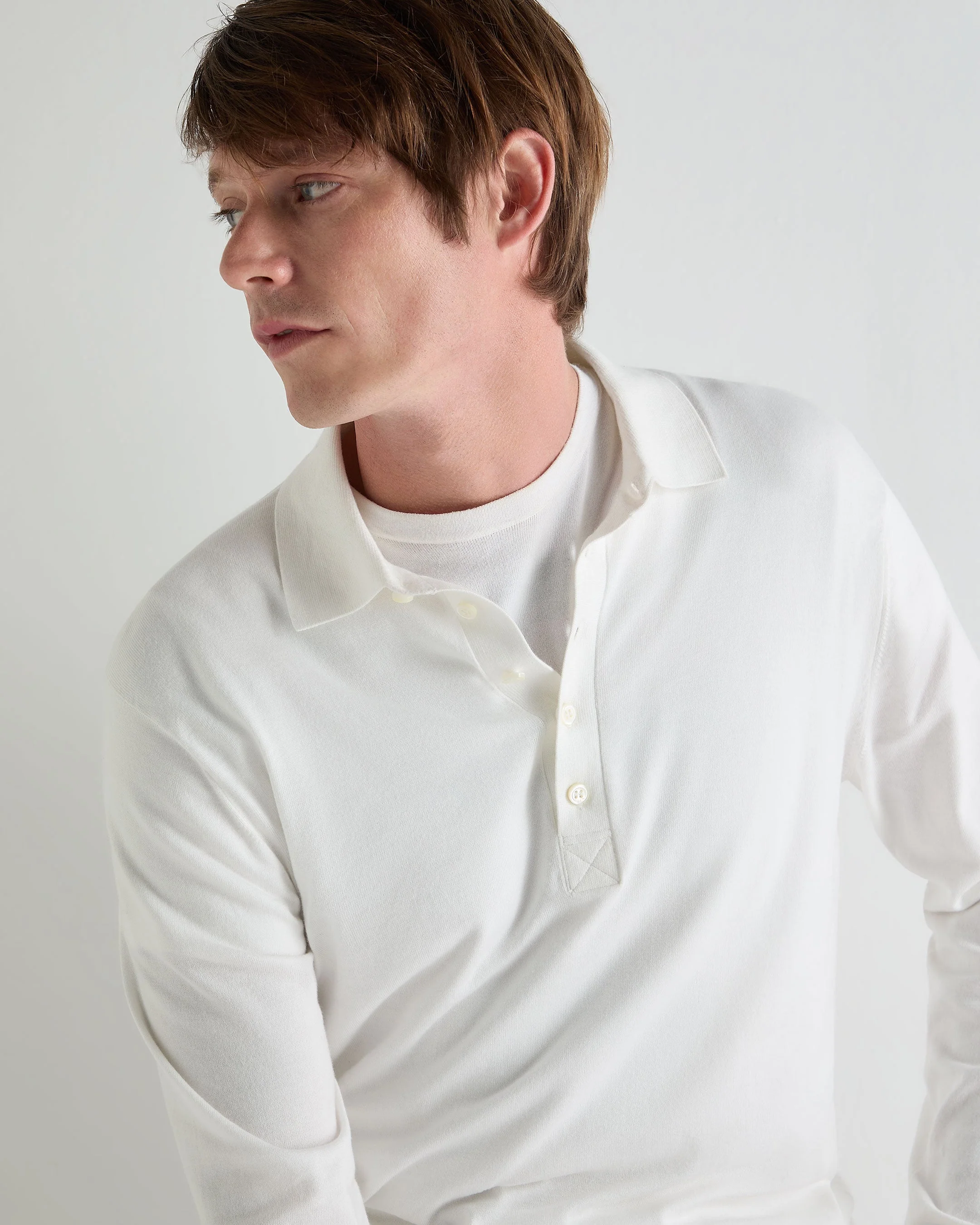 Men's Cotton Polo Shirt White