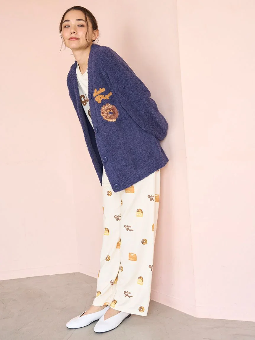 Donut Print Long Pants