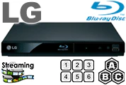 LG BP33 Region Free Blu-ray DVD Player with Streaming and Wifi