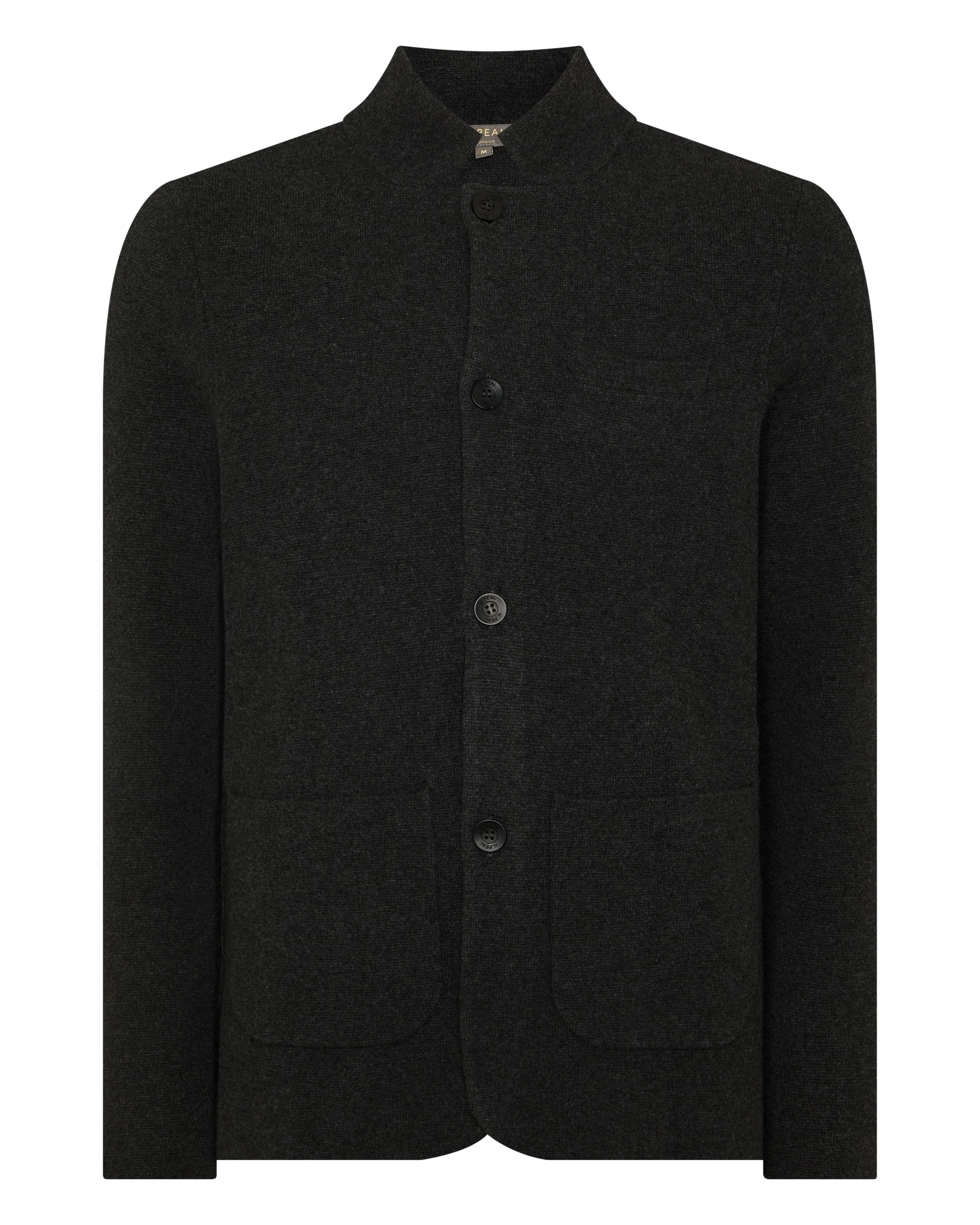 Men's Grosvenor Milano Cashmere Jacket Deep Charcoal Grey