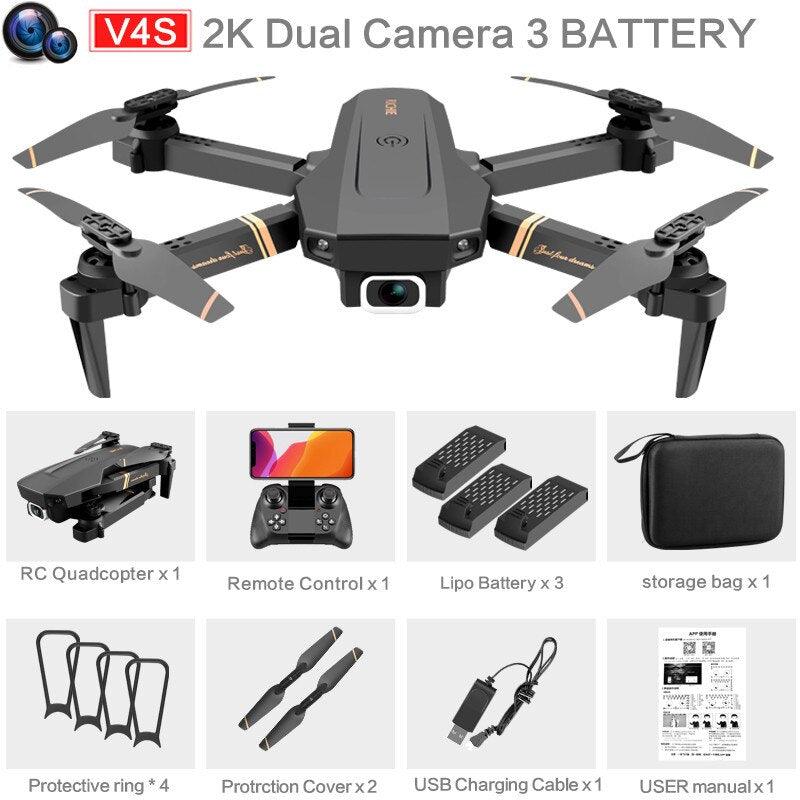 4DRC V4 RC drone - 4k WIFI live video FPV 4K/1080P drones with HD 4k Wide Angle profesional Camera quadrocopter dron TOYs