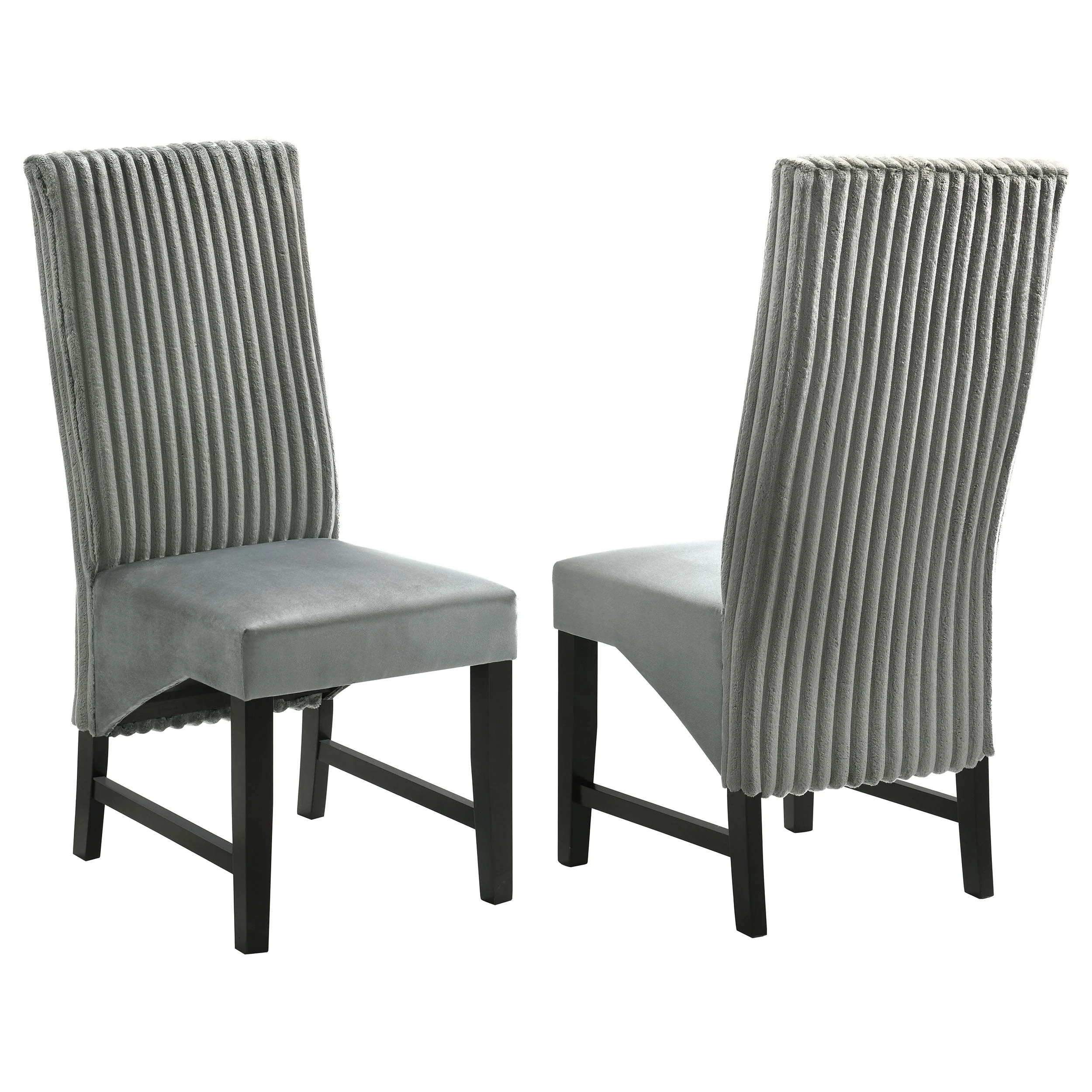 Barrand Upholstered Dining Side Chair Black (Set of 2)