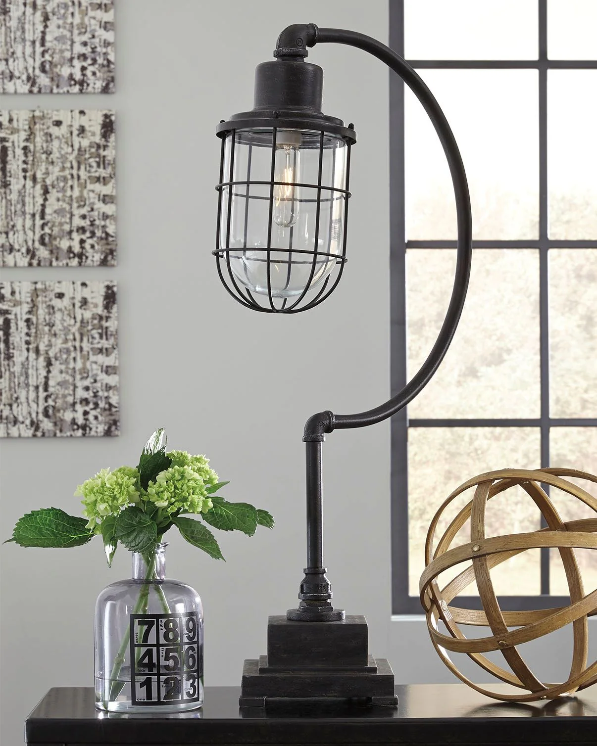 Jae - Metal Desk Lamp  - Antique Black