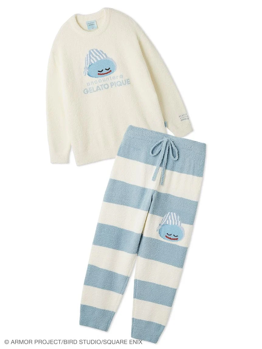 [Dragon Quest] Men’s Baby Moco Pullover & Striped Long Pants Set