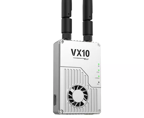 CHINOWING VX10 Video Radio Telemetry RC Data Link, 600MHz/1.4GHz, 100MBPS, 15–20km LOS, 2x2 MIMO, Ethernet/Serial
