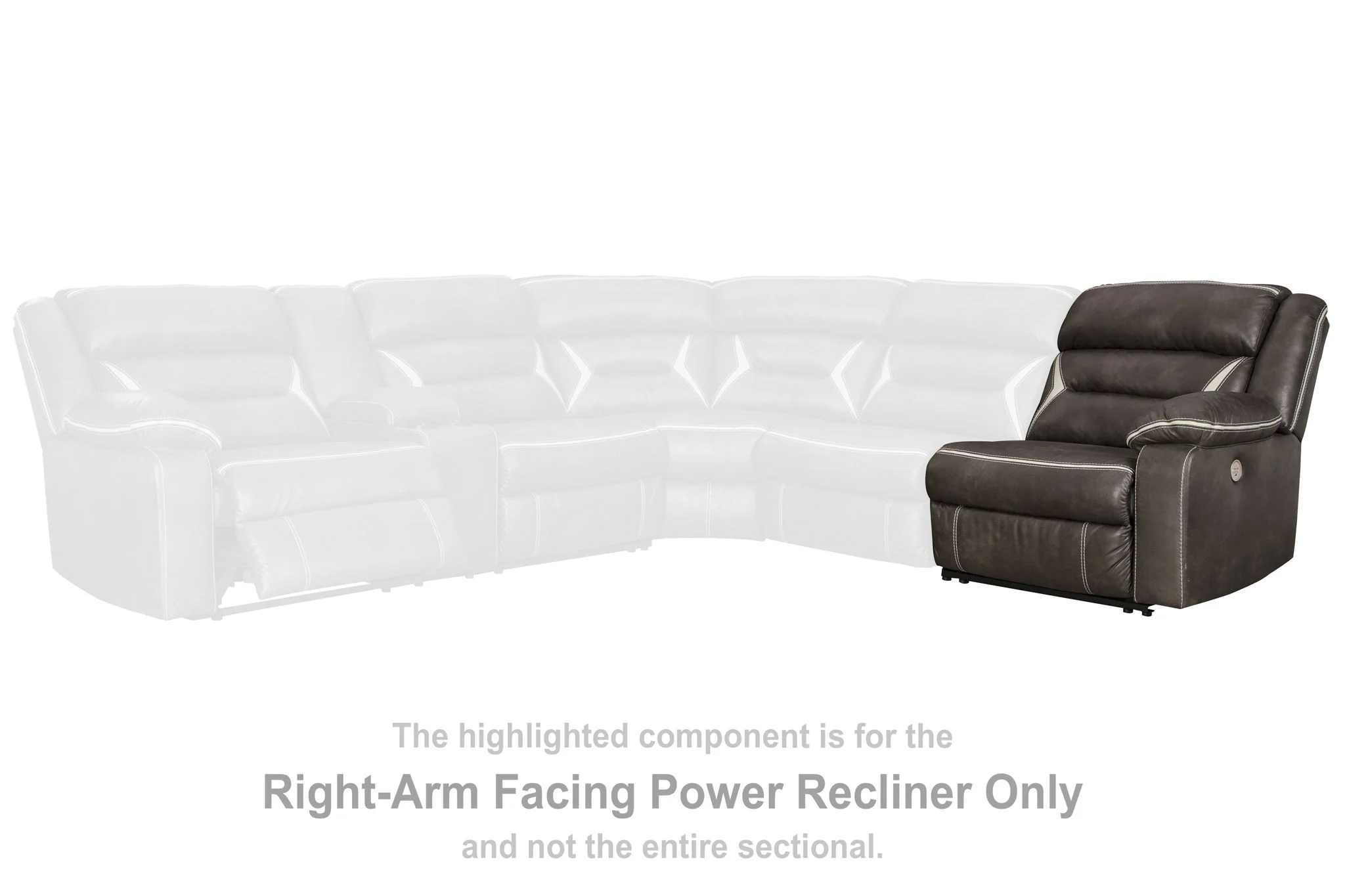Kincord - Raf Zero Wall Power Recliner - Midnight