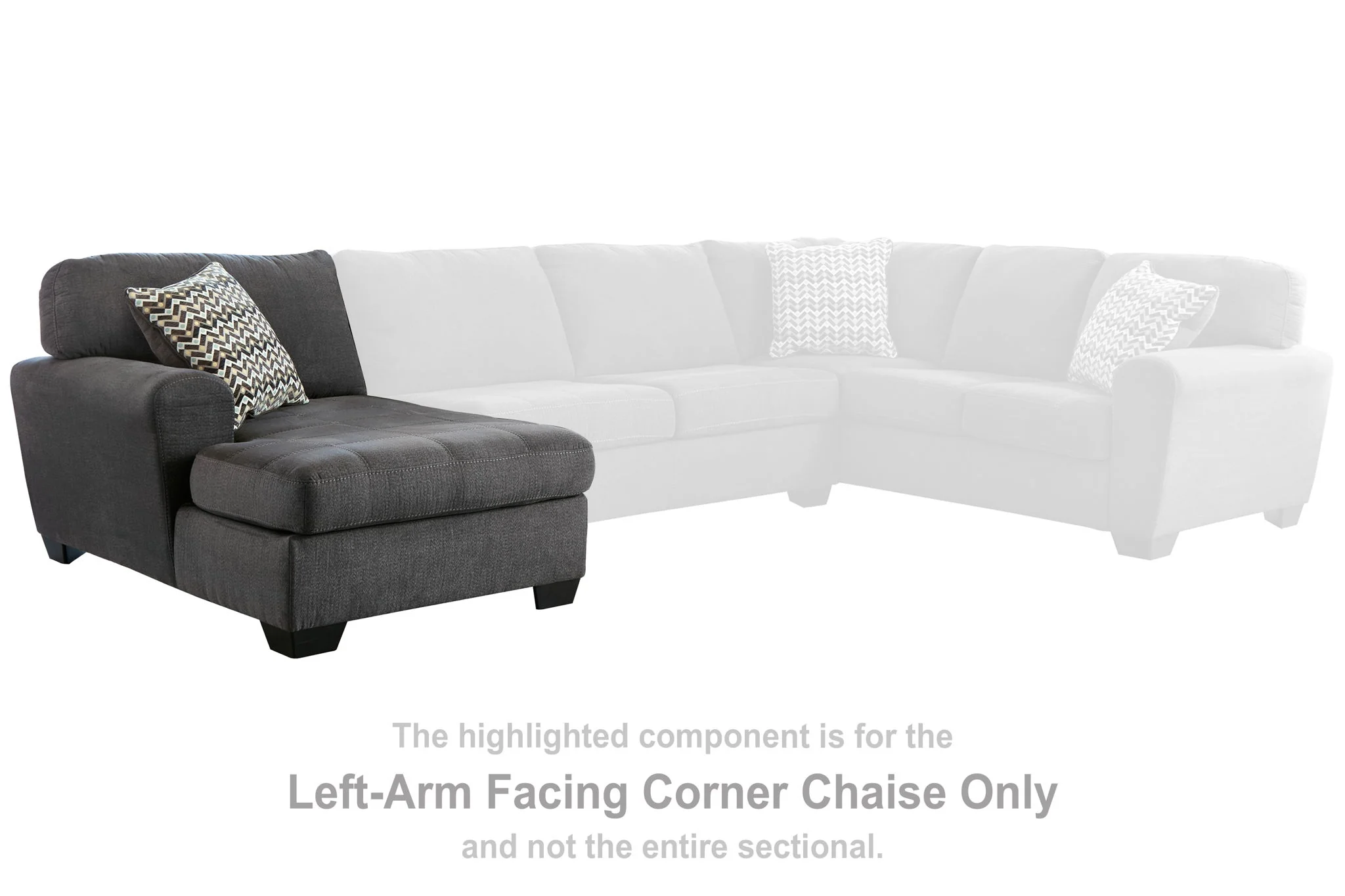 Ambee - LAF Corner Chaise - Slate