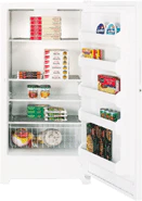 GE FUG21DB 21 Cubic Feet 220 Volt Upright Freezer