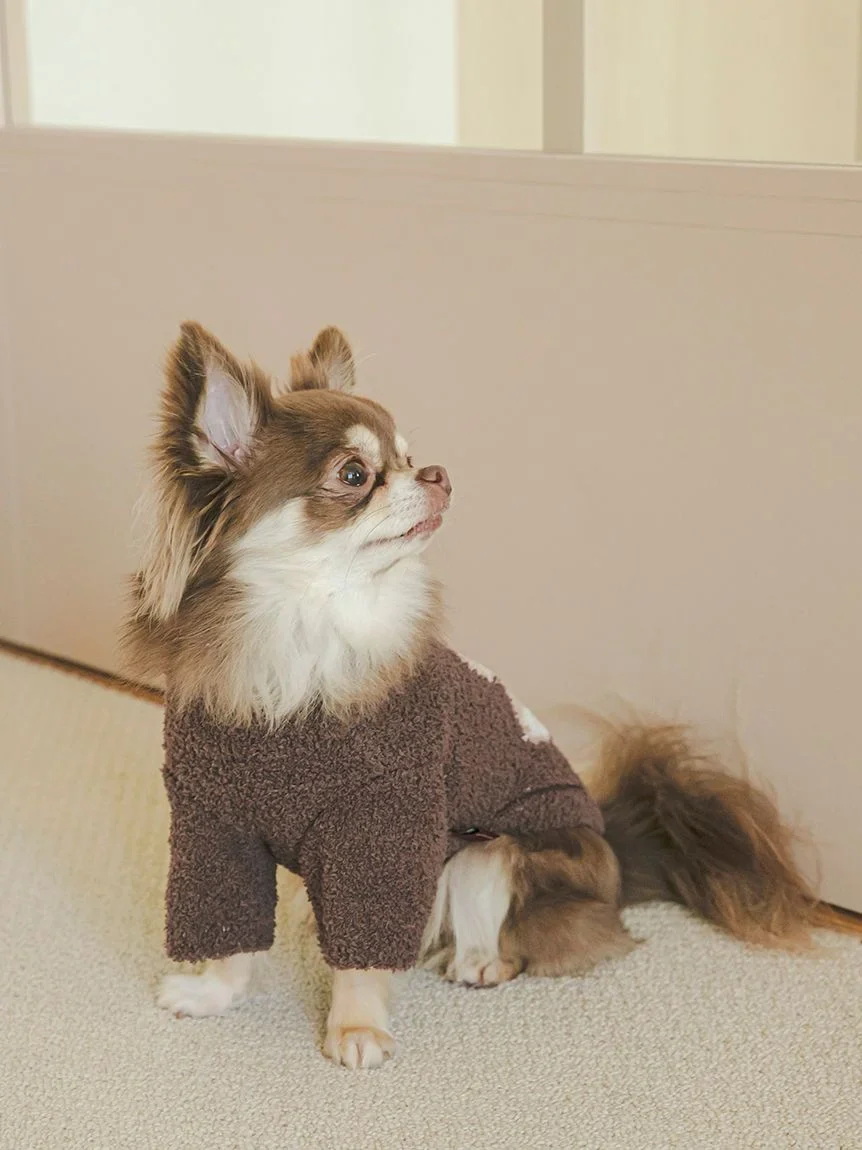 CAT&DOG Heart Bear Jacquard Pet Clothes