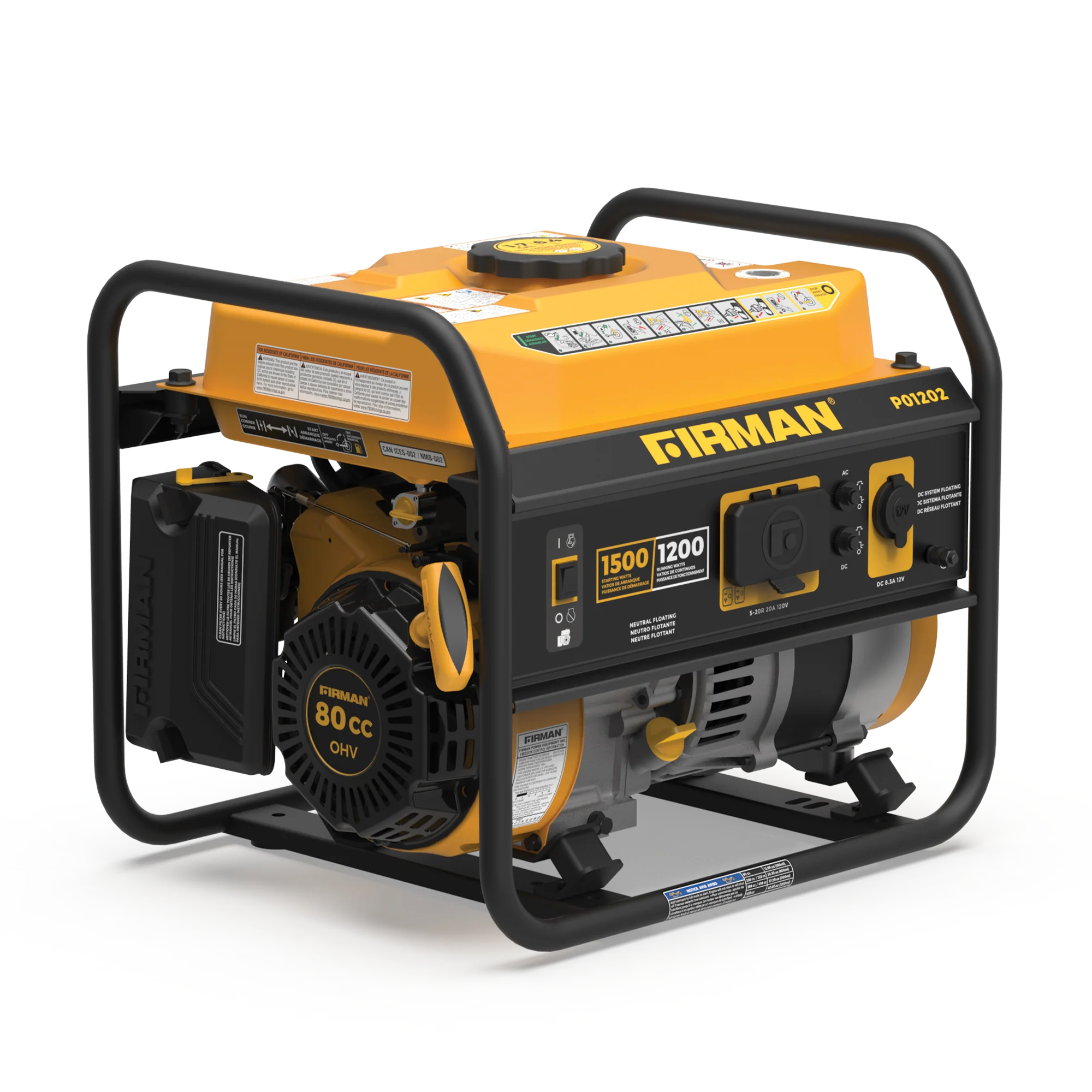Gas Portable Generator 1500W Recoil Start