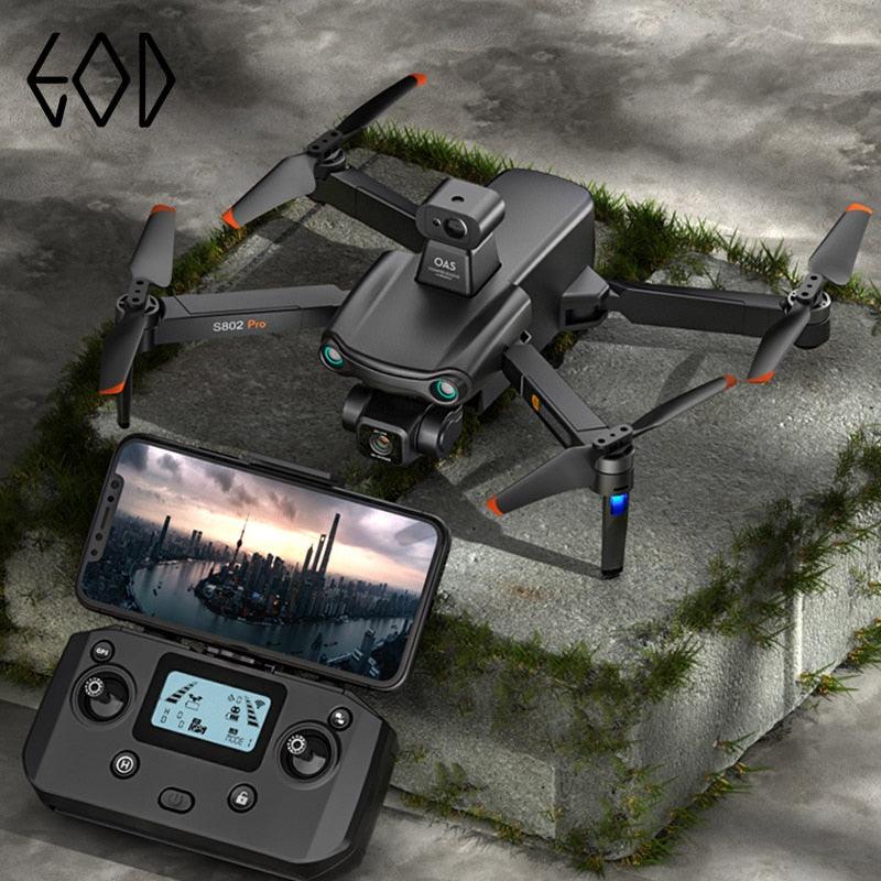 2024 New S802 GPS Drone - 8K HD Professional 3-Axis EIS Gimbal Camera 360° Obstacle Avoidance Brushless Motor Foldable Quadcopter Professional Camera Drone