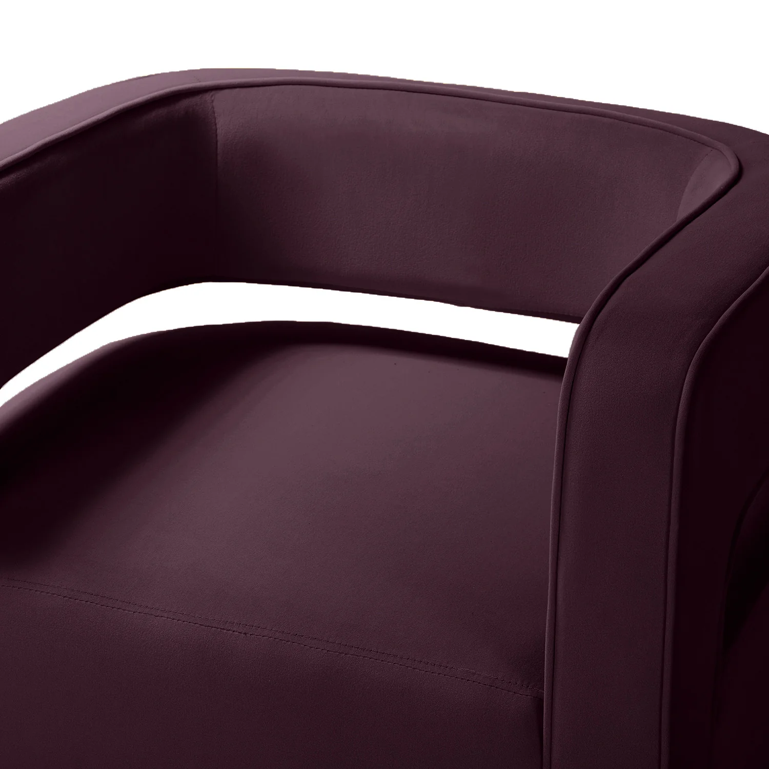 Blanca Swivel Barrel Chair in Purple