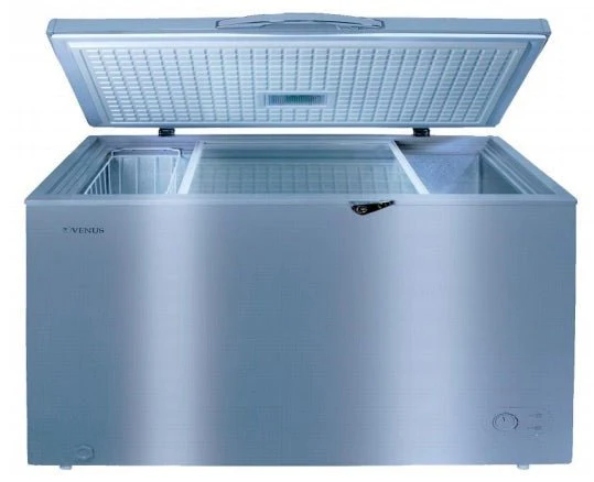 Dynastar 220 volts freezer 250 Liter Heavy 9 Cu Ft Titanium Silver Finish 220 v 240 volts 50 hz VCF250VENUS