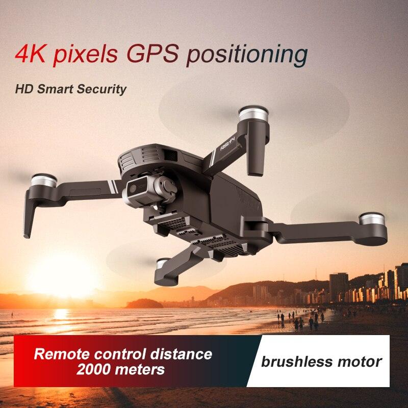 F4 Drone - 4K HD Professional 2-Axis Gimbal Brushless RC Dron GPS 5G WIFI 2KM Flight Distance FPV Foldable Quadcopter VS SG907 MAX Professional Camera Drone