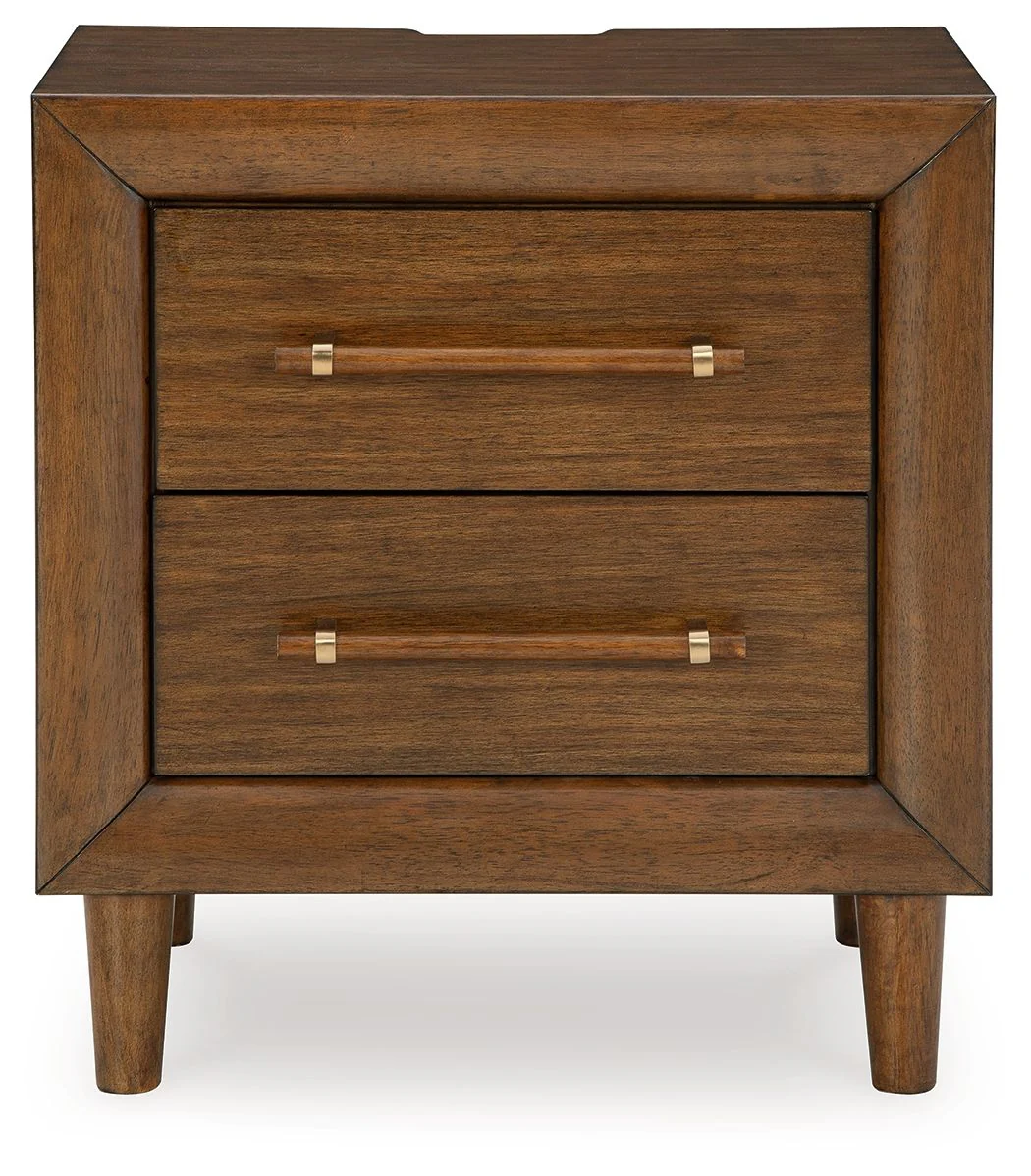 Lyncott - Two Drawer Night Stand - Brown