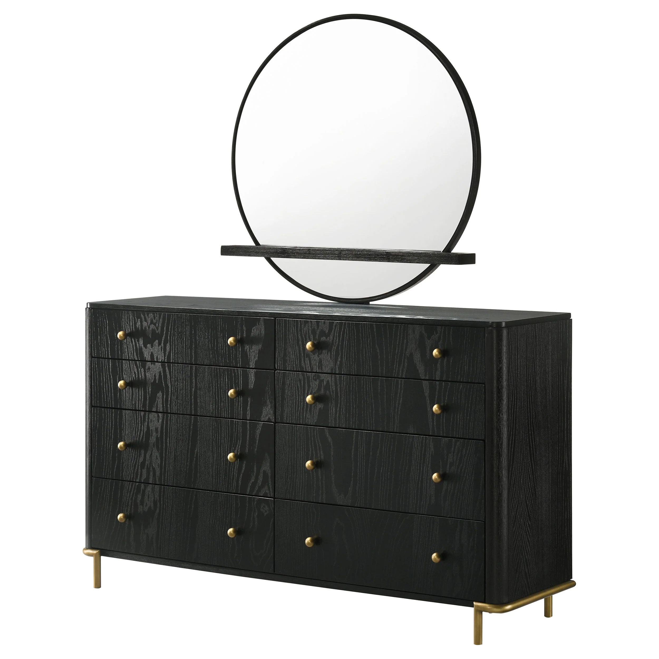 Arini 8-drawer Dresser Black