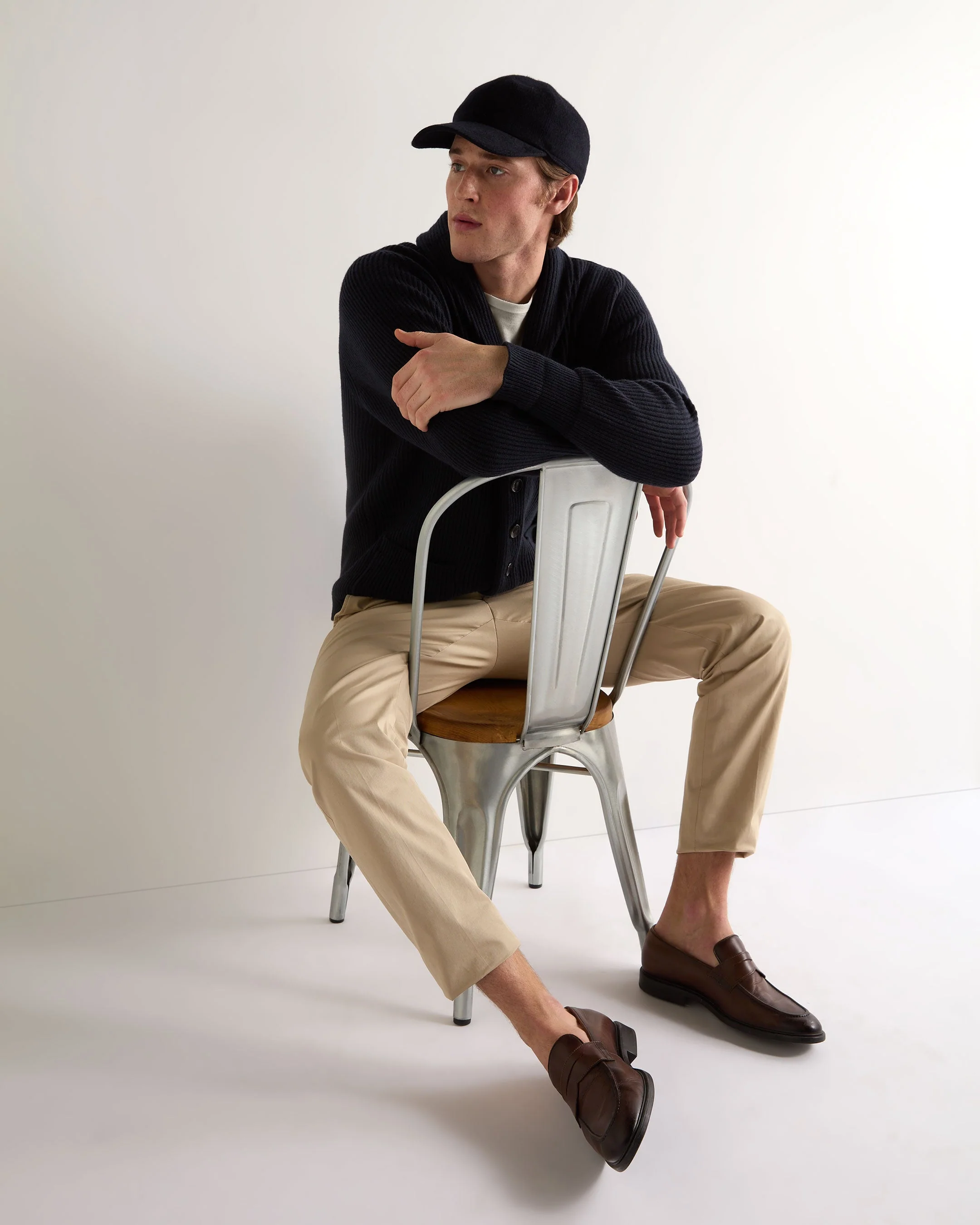 Men's Kensington Cashmere Cardigan Navy Blue