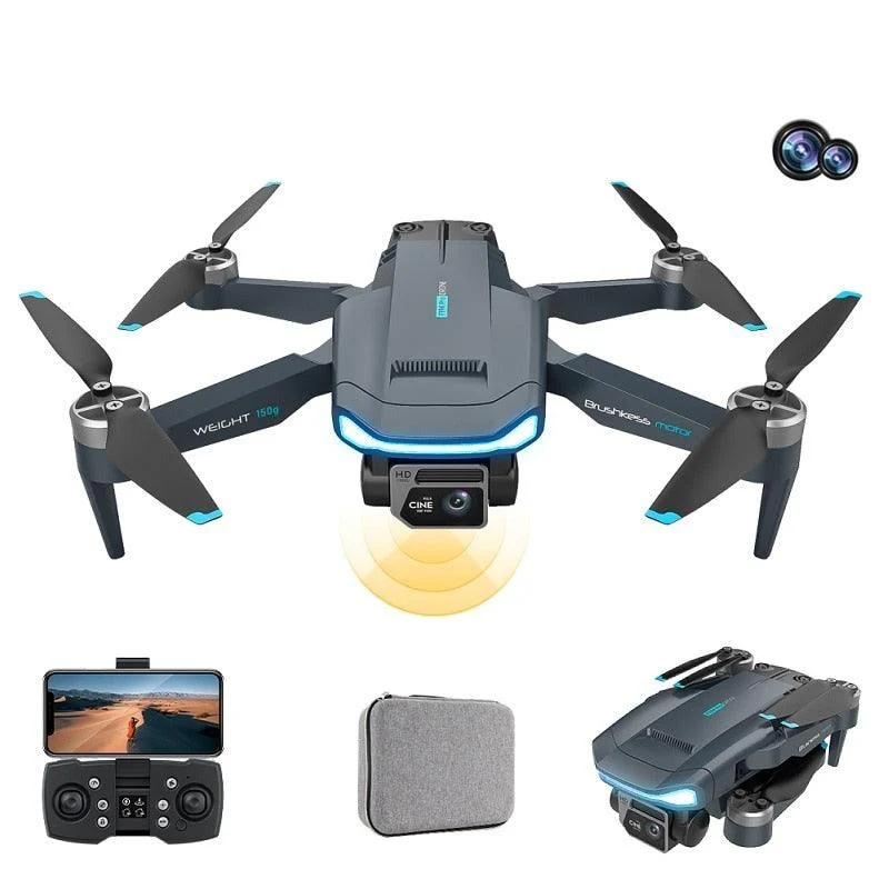 F194 Mini GPS Drone - 4K HD Dual Camera Fixed Height Brushless  5G WIFI FPV Foldable Quadcopter RC Distancce 1000m 150g Body Weight