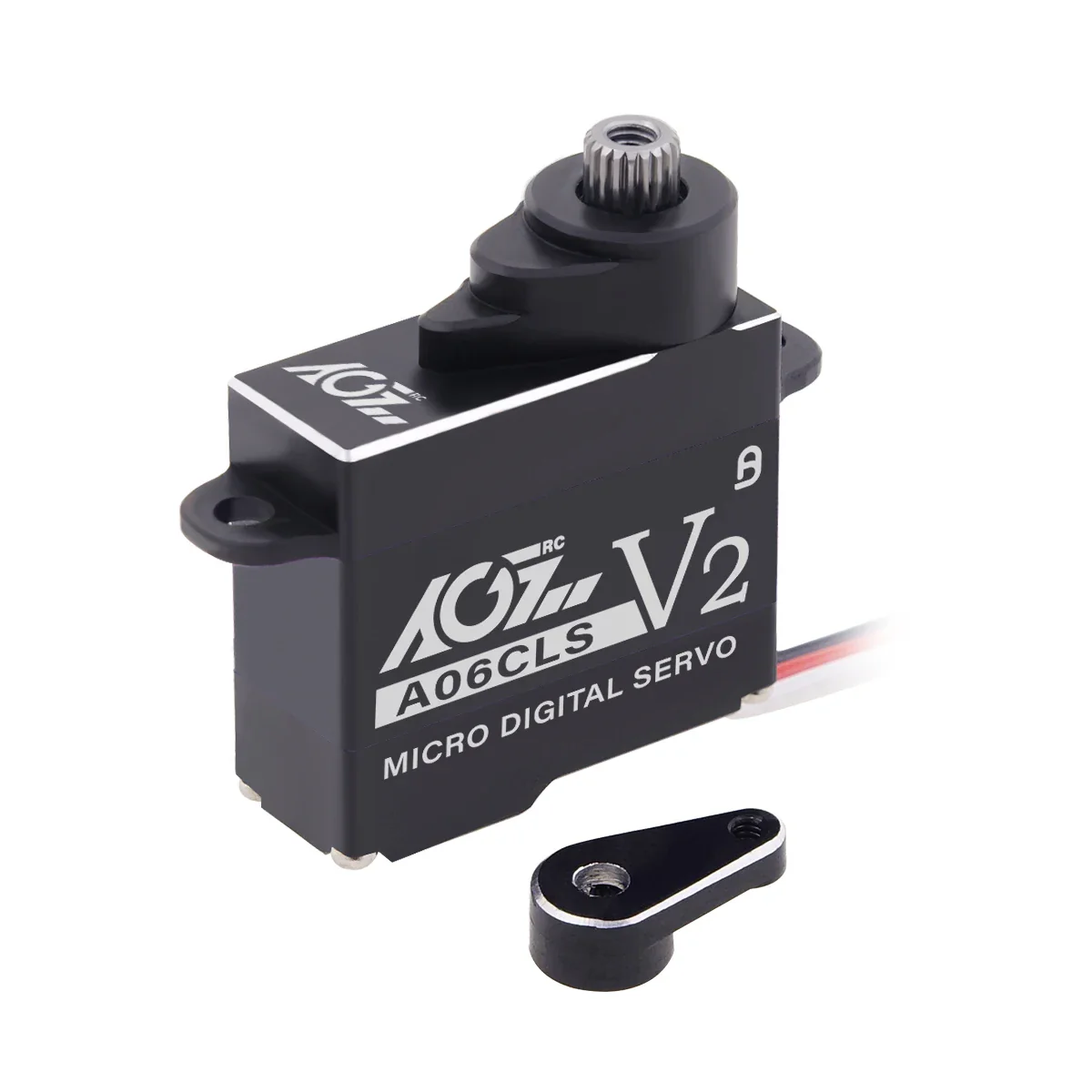 AGFRC A06CLS V2 Black Aluminum Case - 6g Titanium Gear 3KG Micro Digital Coreless Servo For Mini Z Car GLR GLA MRZ Airplane RC F3P